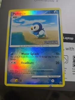 Pokemon TCG Piplup Majestic Dawn 71/100 Reverse Holo Stamped, Heavily Played - Image 1