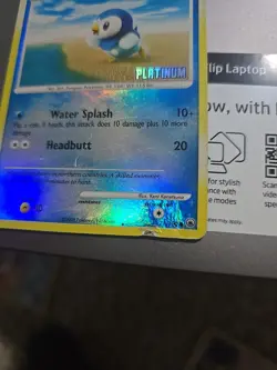Pokemon TCG Piplup Majestic Dawn 71/100 Reverse Holo Stamped, Heavily Played - Image 4