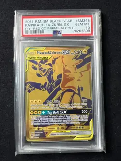 2021 Pokemon Pikachu & Zekrom Gx Tag Team Sm248 - Image 1