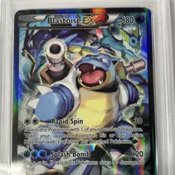 PSA 8 Near Mint 2016 Pokemon Blastoise EX Full Art XY122 Black Star Promo - Image 3