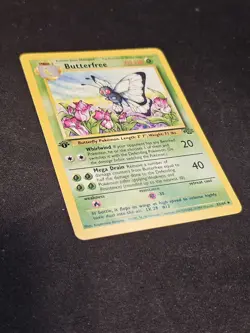 Pokemon TCG Butterfree 33 Jungle 1st Ed LP Great Condition - Image 2