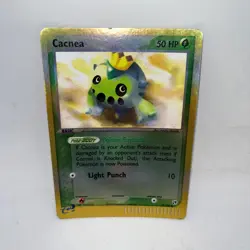 Cacnea 57/100 Common Sandstorm Pokemon Reverse Holo Moderately Played - Image 1