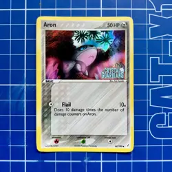 2006 Aron 44/100 Pokemon EX Crystal Guardians Reverse Holo Stamped LP - Image 1