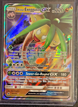 Pokemon TCG Alolan Exeggutor-GX - 74/111 Ultra Rare Crimson Invasion NM - Image 1