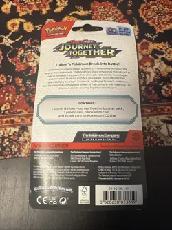 1 Pokemon TCG Journey Together Scraggy Booster Checklane Blister Pack Sealed - Image 2