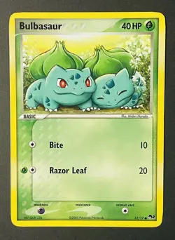 Pokemon TCG Bulbasaur 12/17 2005 Pop Series 2 LP Lightly Played - Image 1