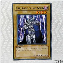 Zure, Knight of Dark World - EEN-EN001 - Common 1st Edition Yugioh (YC158) - Image 1