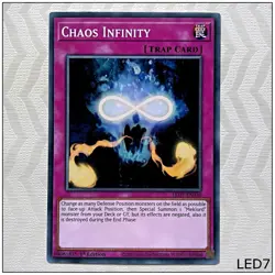 Chaos Infinity - LED7-EN030 - Common 1st Edition Yugioh - Image 1