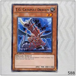 T.G. Catapult Dragon - EXVC-EN019 - Common 1st Edition Yugioh - Image 1