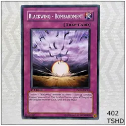 Blackwing - Bombardment - TSHD-EN065 - Common 1st Edition Yugioh - Image 1