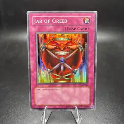 Jar of Greed LON-047 Labyrinth of Nightmare Super Rare English Card - Image 1