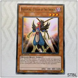 Blackwing - Etesian of Two Swords - STBL-EN015 - Common 1st Edition Yugioh - Image 1