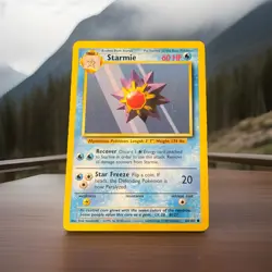 1999 Pokemon Unlimited Starmie #64/102 Set Common MP - HP Card Vintage - Image 1