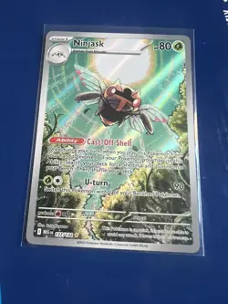 Ninjask Illustration Rare Pokemon TCG Card 137/132 Mega Evolution - Image 1