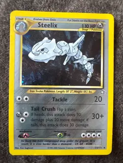 Pokemon Card Lot Vintage Neo Genesis Kingdra Holo 8/111 Steelix 15/111 Dondozo - Image 3