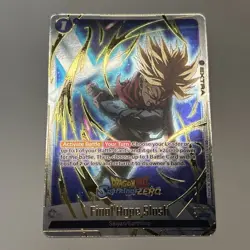 Final Hope Slash FB01-066 Trunks Sparking! ZERO Promo Dragon Ball Card English - Image 1