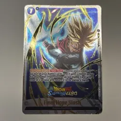 Final Hope Slash FB01-066 Trunks Sparking! ZERO Promo Dragon Ball Card English - Image 2