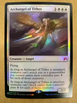 MTG 1x FOIL Archangel of Tithes # 4 The List - Origins Magic the Gathering x1 NM - Image 1