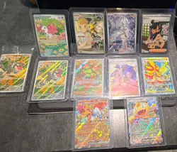 Nintendo Pokemon TCG Trainer Gallery 9 Card Lot Holo Full Art Mewtwo Emma - Image 1