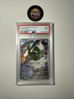 2025 POKEMON WHITE FLARE POKEMON CENTER ETB PROMO #210 TORNADUS PSA 9 - Image 1