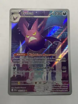 Crobat 093/86 Illustration Rare Pokemon Chaos Rising ME04 NM - Image 1