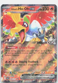 Ethan's Ho-Oh ex 026/217 Double Rare Ascended Heroes Pokemon Near Mint - Image 1
