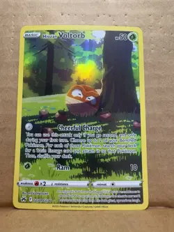 Pokemon TCG Hisuian Voltorb GG01/GG70 Crown Zenith Galarian Gallery Full Art Rar - Image 1