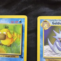 VINTAGE Pokemon TCG Golduck Fossil 35/62 And Psyduck 53/62 FAST SHIPPING. SEE!. - Image 3