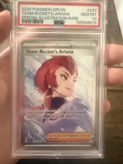 Pokemon Team Rocket's Ariana 237/182 Sv10: Destined Rivals Holo PSA 10 - Image 1