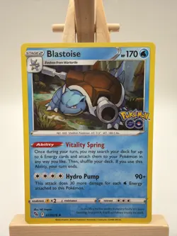 Blastoise 017/078 NM Holo PGO Pokemon GO - Image 1