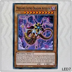 Meklord Astro Dragon Asterisk - LED7-EN027 - Common 1st Edition Yugioh - Image 1