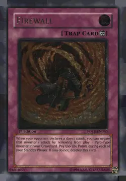 Firewall (UTR) FOTB-EN060 Force of the Breaker Yu-Gi-Oh 1st Edition LP - Image 1