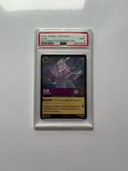 Disney Lorcana EN 3/P1 2022 D23 Expo Elsa Snow Queen PSA 9 - Image 1