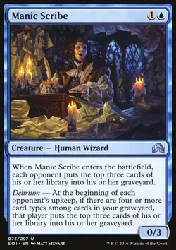 Manic Scribe - Non-Foil - soi - 73 | MTG Card - Image 3