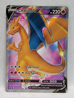 CHARIZARD V SWSH050 Sword & Shield Promo Holo 2020 Pokemon Card - LP - Image 1