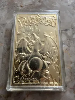 1999 Burger King Pokemon Charizard Nintendo 23K Gold Plated Trading Card - Image 4