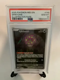 PSA 10 Spiritomb 148 Illustration Rare IR Mega Evolution MEG EN Pokemon Card - Image 1