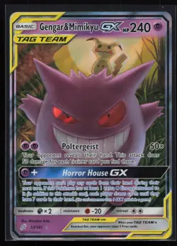 Gengar & Mimikyu GX 53/181 SM - Team Up Pokemon TCG Card - Image 1