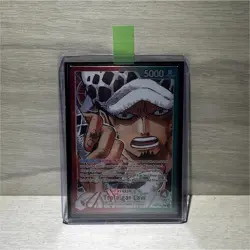 One Piece Card Game Trafalgar Law OP01-002 Leader Alt Art Holo Foil 5000 Eng - Image 1