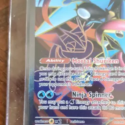 Mega Greninja EX Ultra Rare Pokemon Card 100/86 Chaos Rising - Image 2