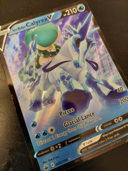 Ice Rider Calyrex V (45/198) Full-Art Pokemon card - Image 1