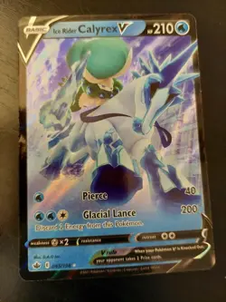 Ice Rider Calyrex V (45/198) Full-Art Pokemon card - Image 2