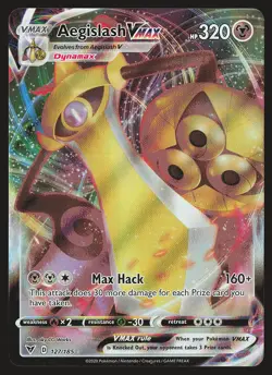 SWSH04: Vivid Voltage Aegislash VMAX #127/185 Pokemon Card - Image 1
