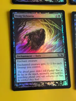 FOIL. Diabolic tutor,liturgy of blood,corrupt, quag sickness MTG Card.. M14 - Image 4