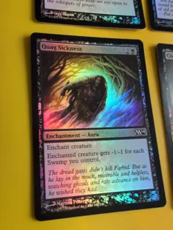 FOIL. Diabolic tutor,liturgy of blood,corrupt, quag sickness MTG Card.. M14 - Image 5