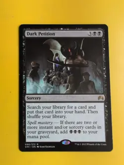 Dark Petition. rare Sorcery. Magic the Gathering Card. - Image 1