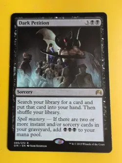 Dark Petition. rare Sorcery. Magic the Gathering Card. - Image 2