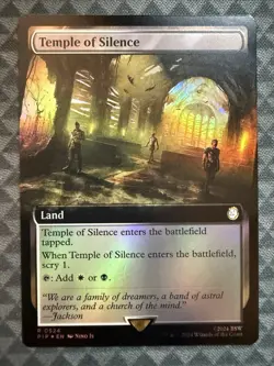 MTG Temple of Silence #0524 Foil Extended Art R Universes Beyond: Fallout (PIP) - Image 2