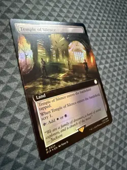 MTG Temple of Silence #0524 Foil Extended Art R Universes Beyond: Fallout (PIP) - Image 3