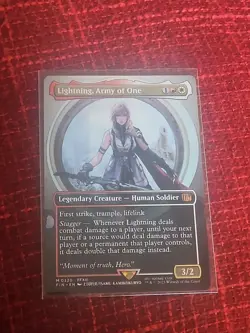 Lightning, Army of One (0320) (Borderless) Final Fantasy Foil - Image 1